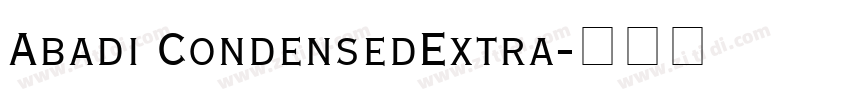 Abadi CondensedExtra字体转换